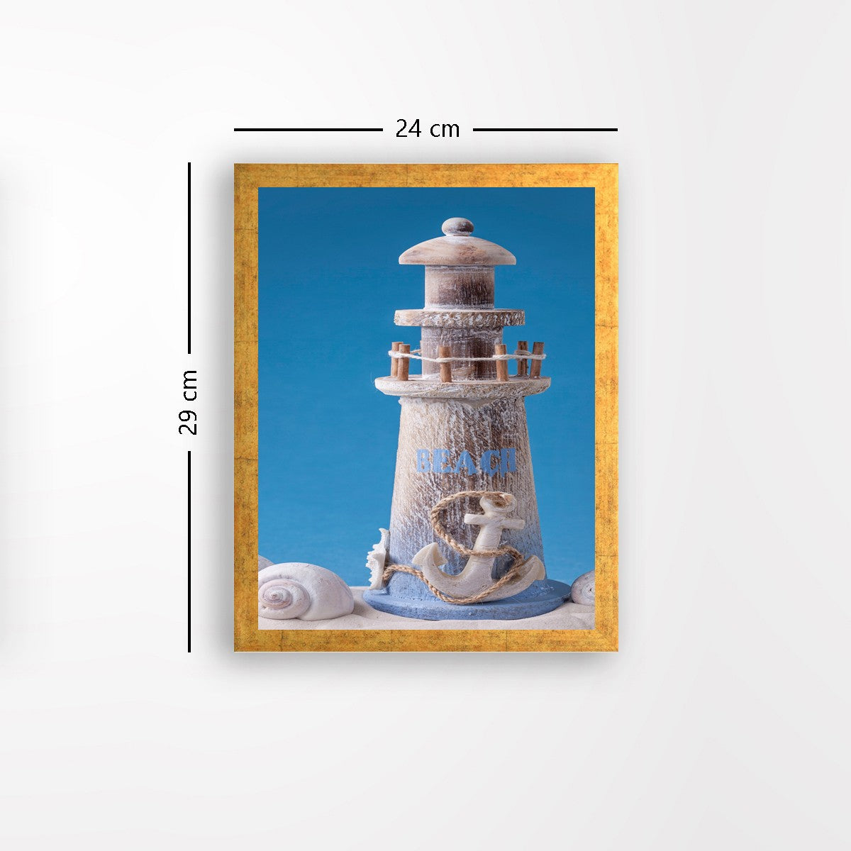 Quadro Decorativo MDF Emoldurado - Arte Multicolor 24x29cm com Moldura de Madeira 2cm