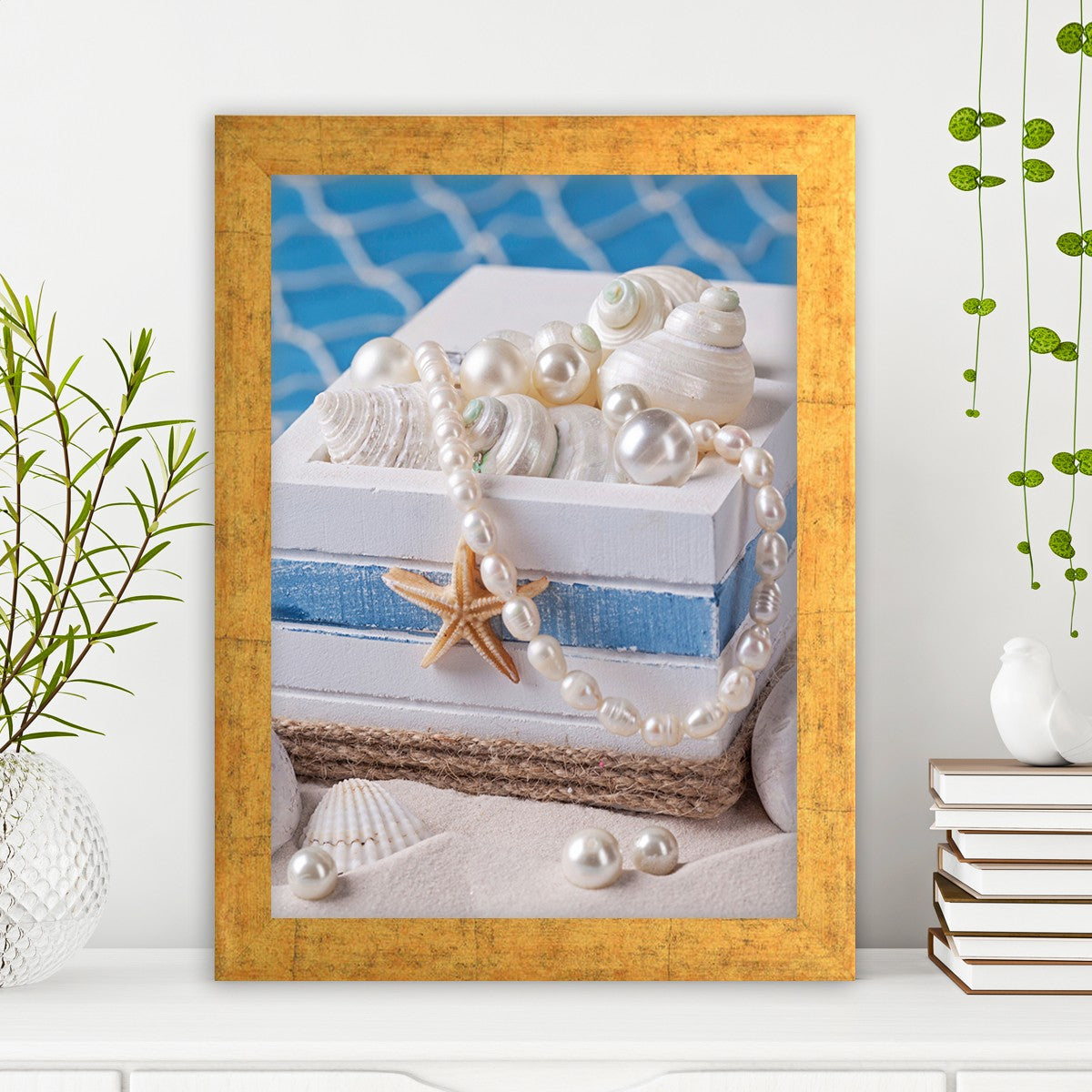 Quadro Decorativo MDF Emoldurado - Arte Multicolor 24x29cm com Moldura de Madeira 2cm