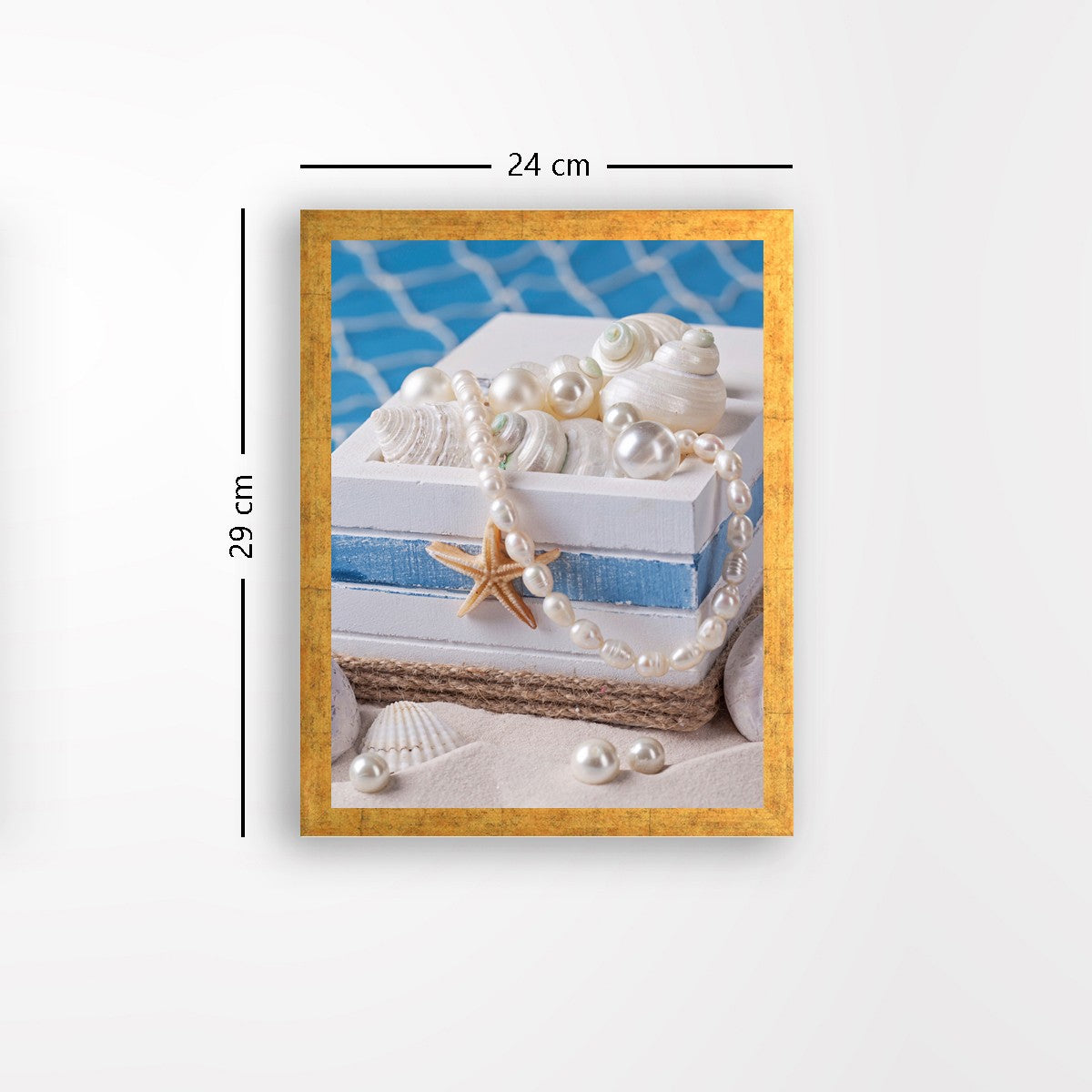 Quadro Decorativo MDF Emoldurado - Arte Multicolor 24x29cm com Moldura de Madeira 2cm