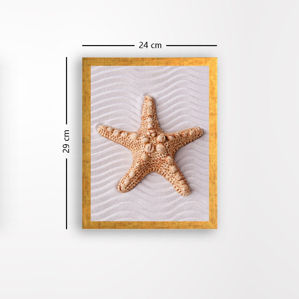 Quadro Decorativo MDF Emoldurado - Arte Multicolor 24x29cm com Moldura de Madeira 2cm