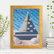 Quadro Decorativo MDF Emoldurado - Arte Multicolor 24x29cm com Moldura de Madeira 2cm