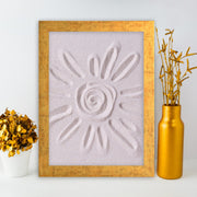 Quadro Decorativo MDF Emoldurado - Arte Multicolor 24x29cm com Moldura de Madeira 2cm