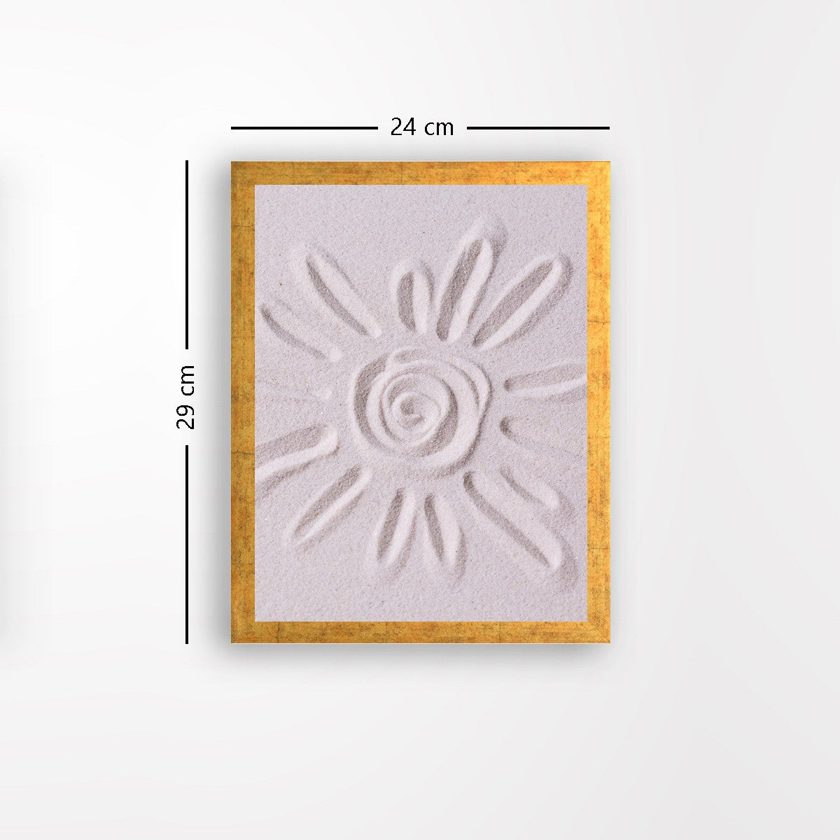 Quadro Decorativo MDF Emoldurado - Arte Multicolor 24x29cm com Moldura de Madeira 2cm