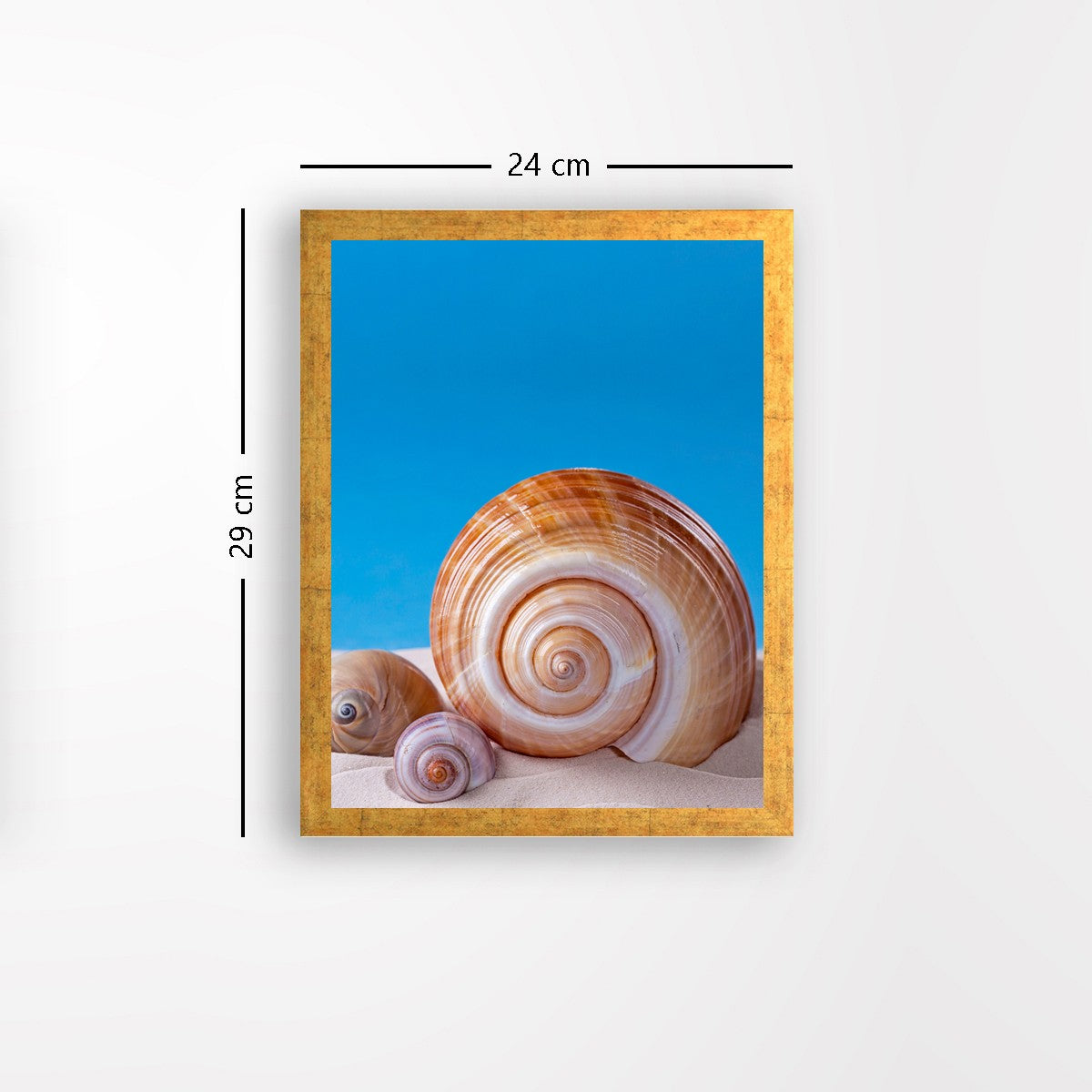 Quadro Decorativo MDF Emoldurado - Arte Multicolor 24x29cm com Moldura de Madeira 2cm