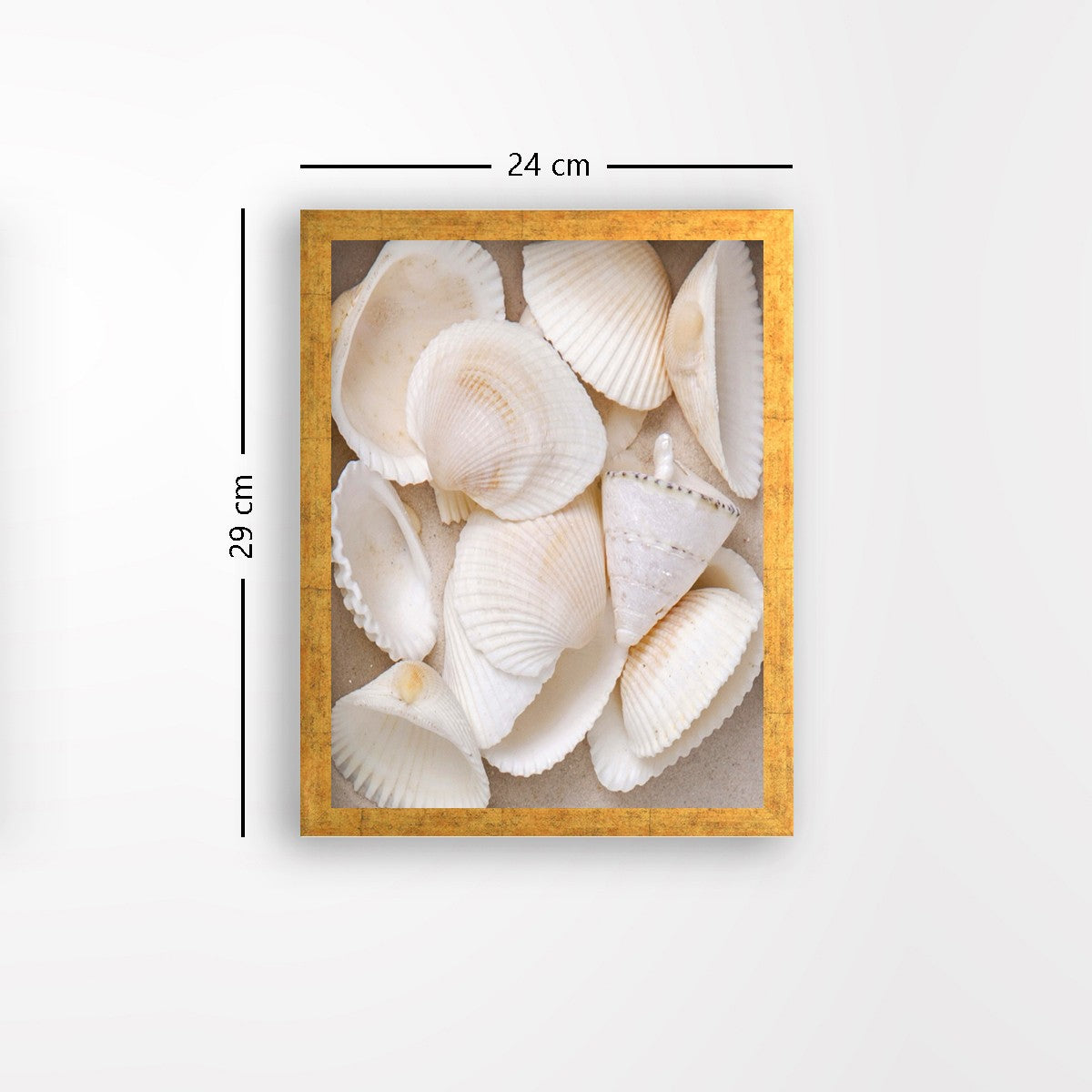 Quadro Decorativo MDF Emoldurado - Arte Multicolor 24x29cm com Moldura de Madeira 2cm