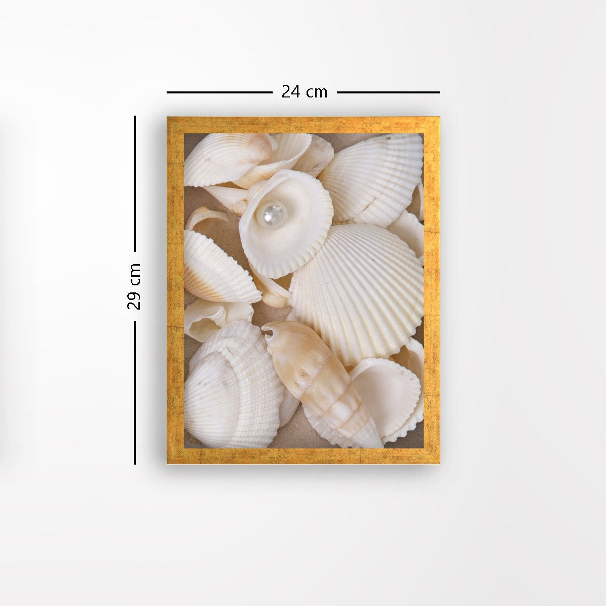 Quadro Decorativo MDF Emoldurado - Arte Multicolor 24x29cm com Moldura de Madeira 2cm