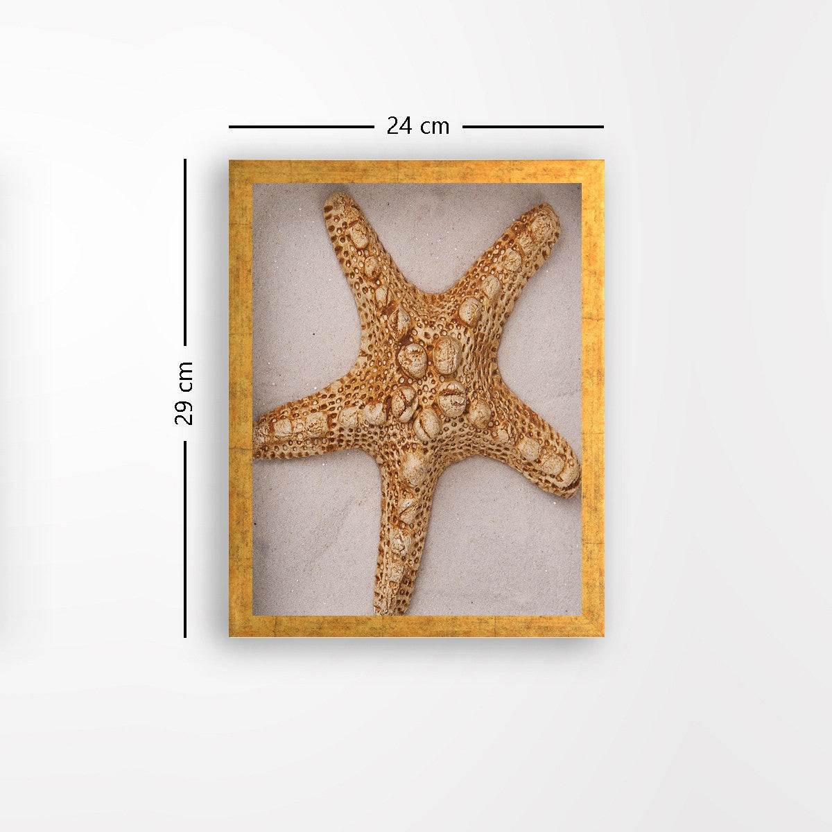 Quadro Decorativo MDF Emoldurado - Arte Multicolor 24x29cm com Moldura de Madeira 2cm