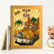 Quadro Decorativo MDF Emoldurado - Arte Multicolor 24x29cm com Moldura de Madeira 2cm