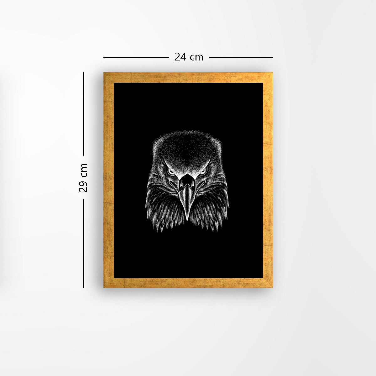 Quadro Decorativo MDF Emoldurado - Arte Multicolor 24x29cm com Moldura de Madeira 2cm