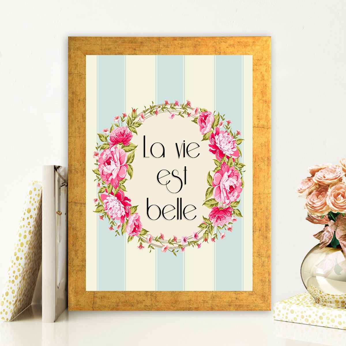 Quadro Decorativo MDF Emoldurado - Arte Multicolor 24x29cm com Moldura de Madeira 2cm