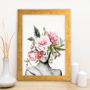 Quadro Decorativo MDF Emoldurado - Arte Multicolor 24x29cm com Moldura de Madeira 2cm