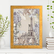 Quadro Decorativo MDF Emoldurado - Arte Multicolor 24x29cm com Moldura de Madeira 2cm