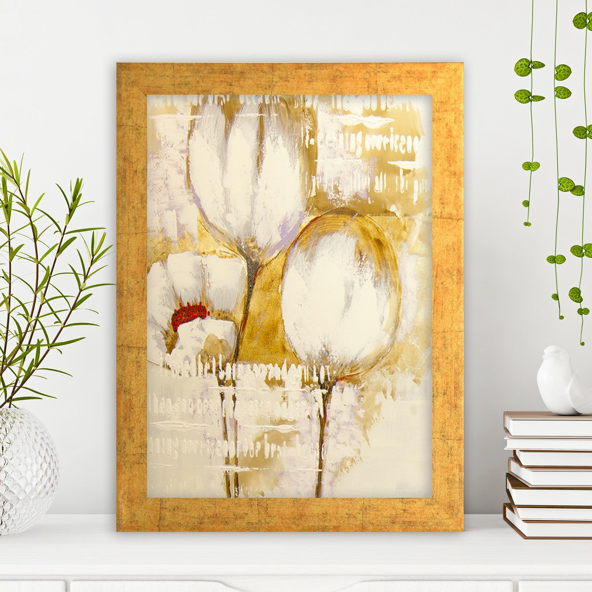 Quadro Decorativo MDF Emoldurado - Arte Multicolor 24x29cm com Moldura de Madeira 2cm