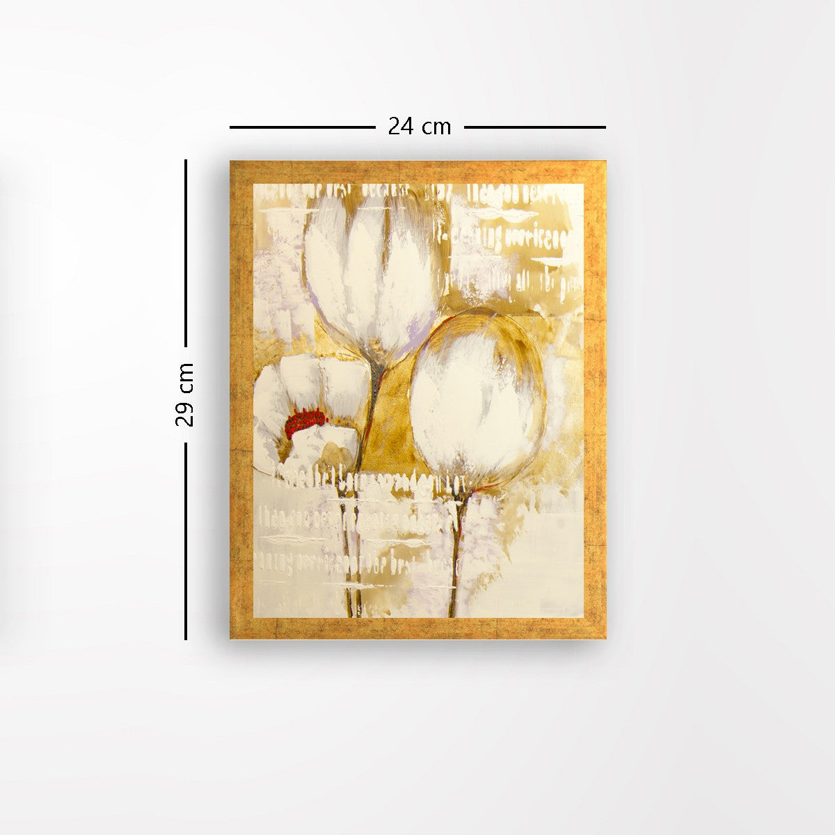 Quadro Decorativo MDF Emoldurado - Arte Multicolor 24x29cm com Moldura de Madeira 2cm