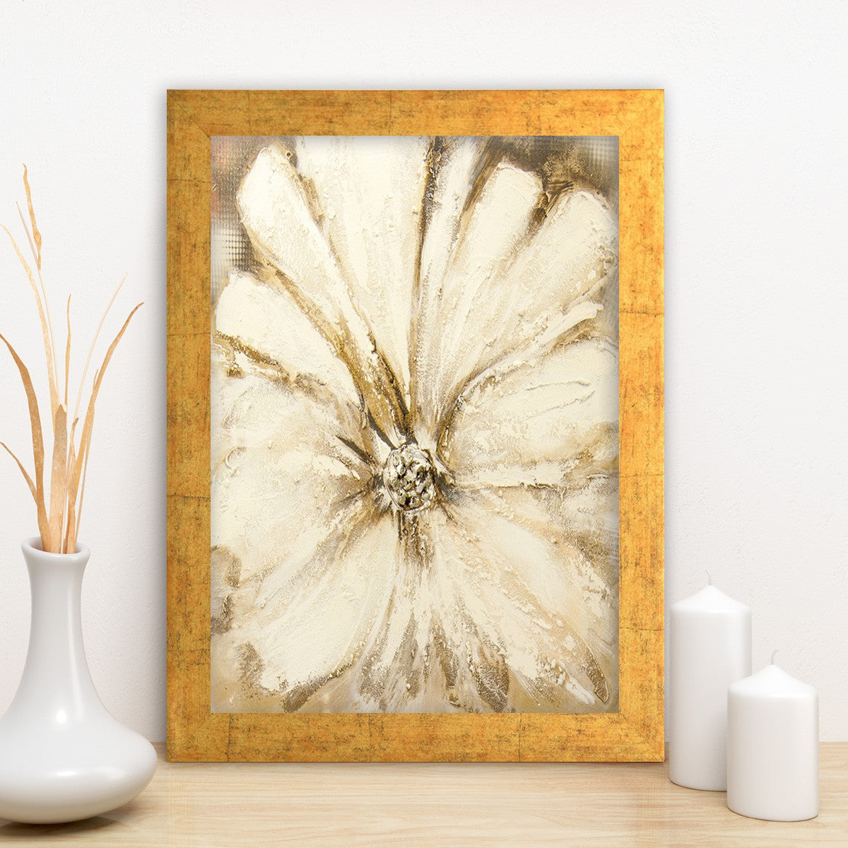 Quadro Decorativo MDF Emoldurado - Arte Multicolor 24x29cm com Moldura de Madeira 2cm