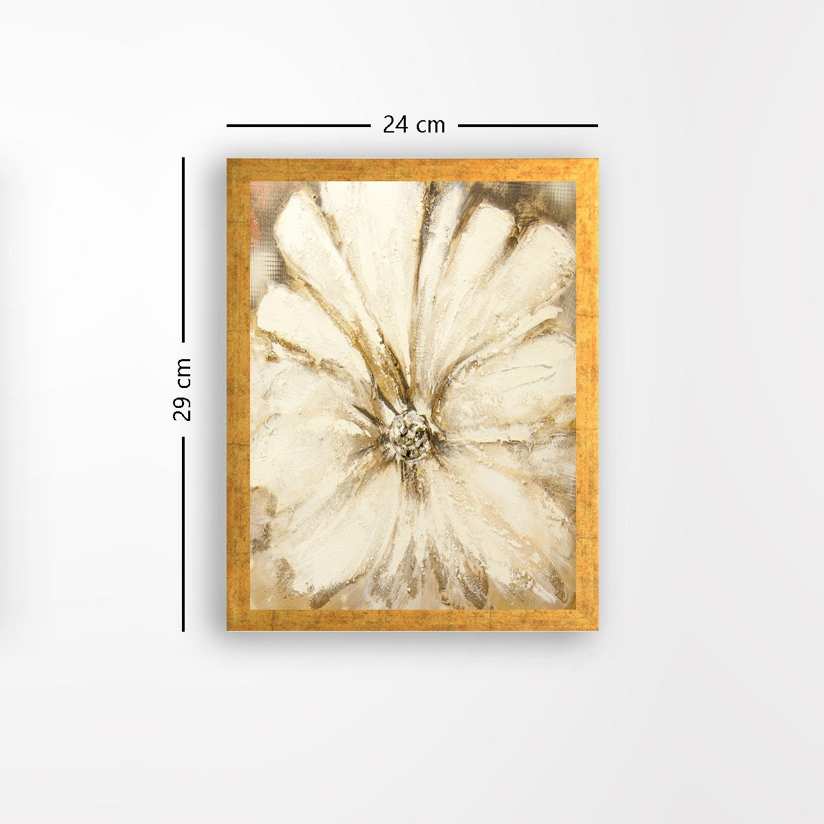 Quadro Decorativo MDF Emoldurado - Arte Multicolor 24x29cm com Moldura de Madeira 2cm