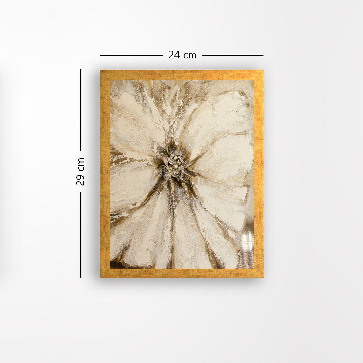 Quadro Decorativo MDF Emoldurado - Arte Multicolor 24x29cm com Moldura de Madeira 2cm