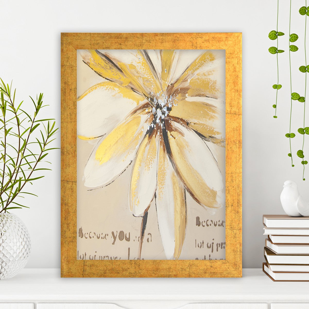 Quadro Decorativo MDF Emoldurado - Arte Multicolor 24x29cm com Moldura de Madeira 2cm