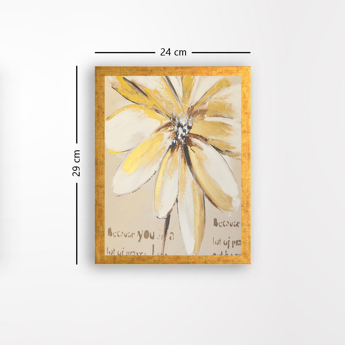 Quadro Decorativo MDF Emoldurado - Arte Multicolor 24x29cm com Moldura de Madeira 2cm