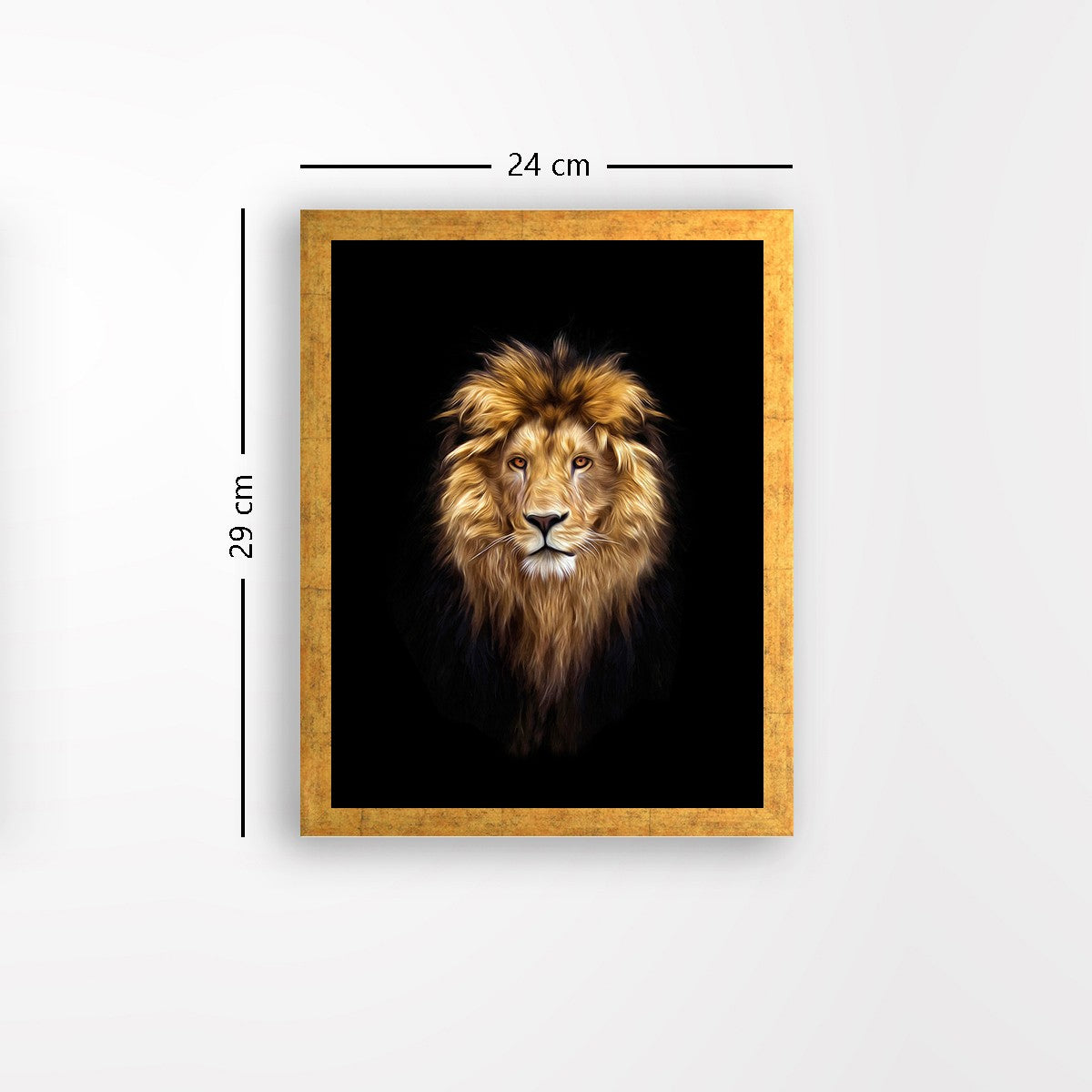 Pintura elegante emoldurada em MDF, 24 x 29 cm | Arte 100% MDF com moldura 100% madeira (2 cm de espessura) | Perfeito para decoração de casa e ideias para presentes