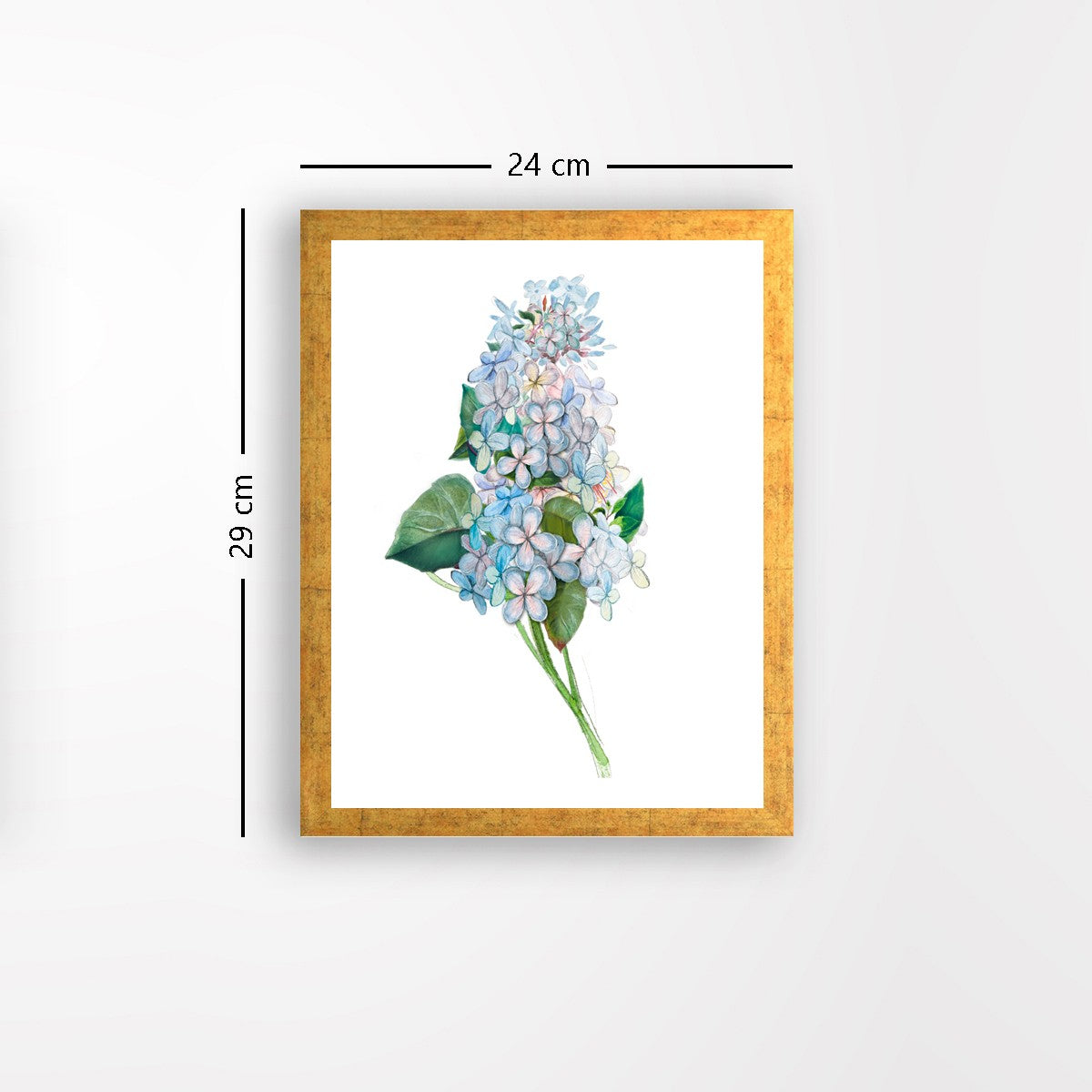 Quadro Decorativo MDF Emoldurado - Arte Multicolor 24x29cm com Moldura de Madeira 2cm