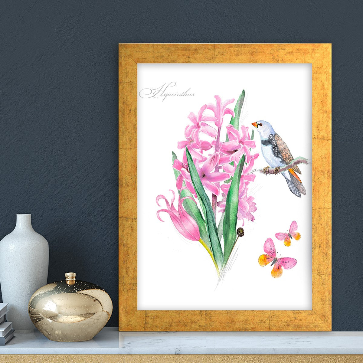 Quadro Decorativo MDF Emoldurado - Arte Multicolor 24x29cm com Moldura de Madeira 2cm