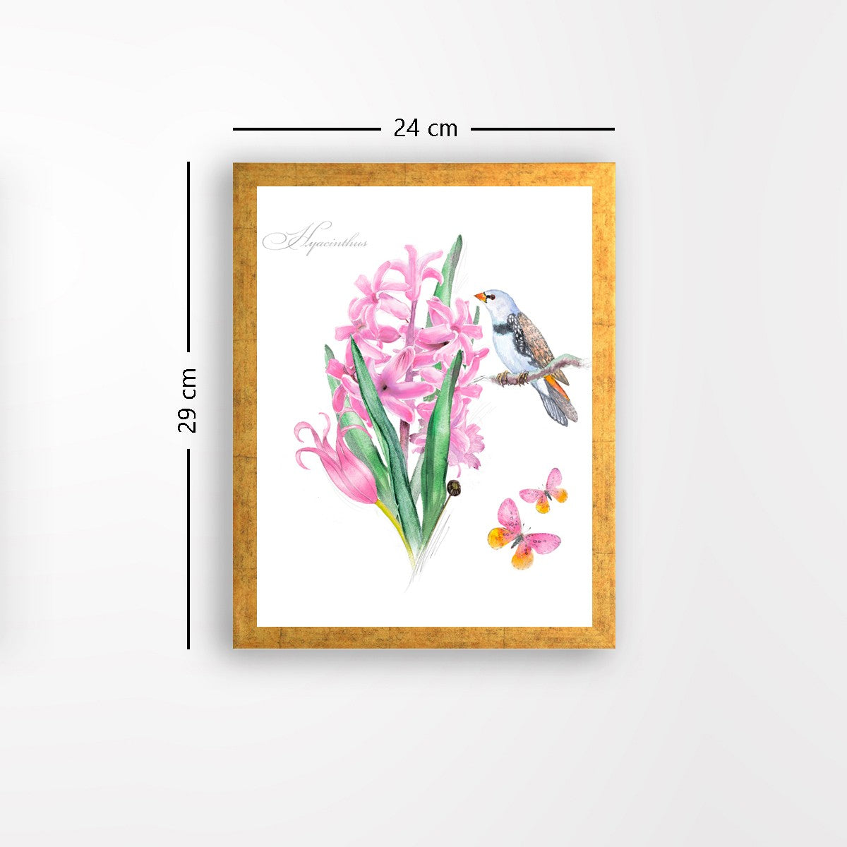 Quadro Decorativo MDF Emoldurado - Arte Multicolor 24x29cm com Moldura de Madeira 2cm