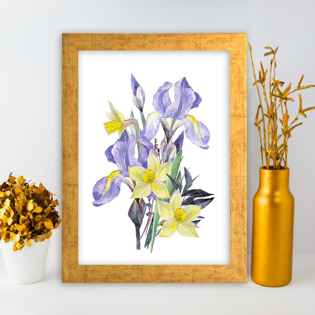 Quadro Decorativo MDF Emoldurado - Arte Multicolor 24x29cm com Moldura de Madeira 2cm