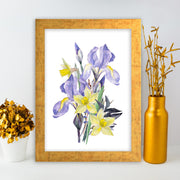 Quadro Decorativo MDF Emoldurado - Arte Multicolor 24x29cm com Moldura de Madeira 2cm