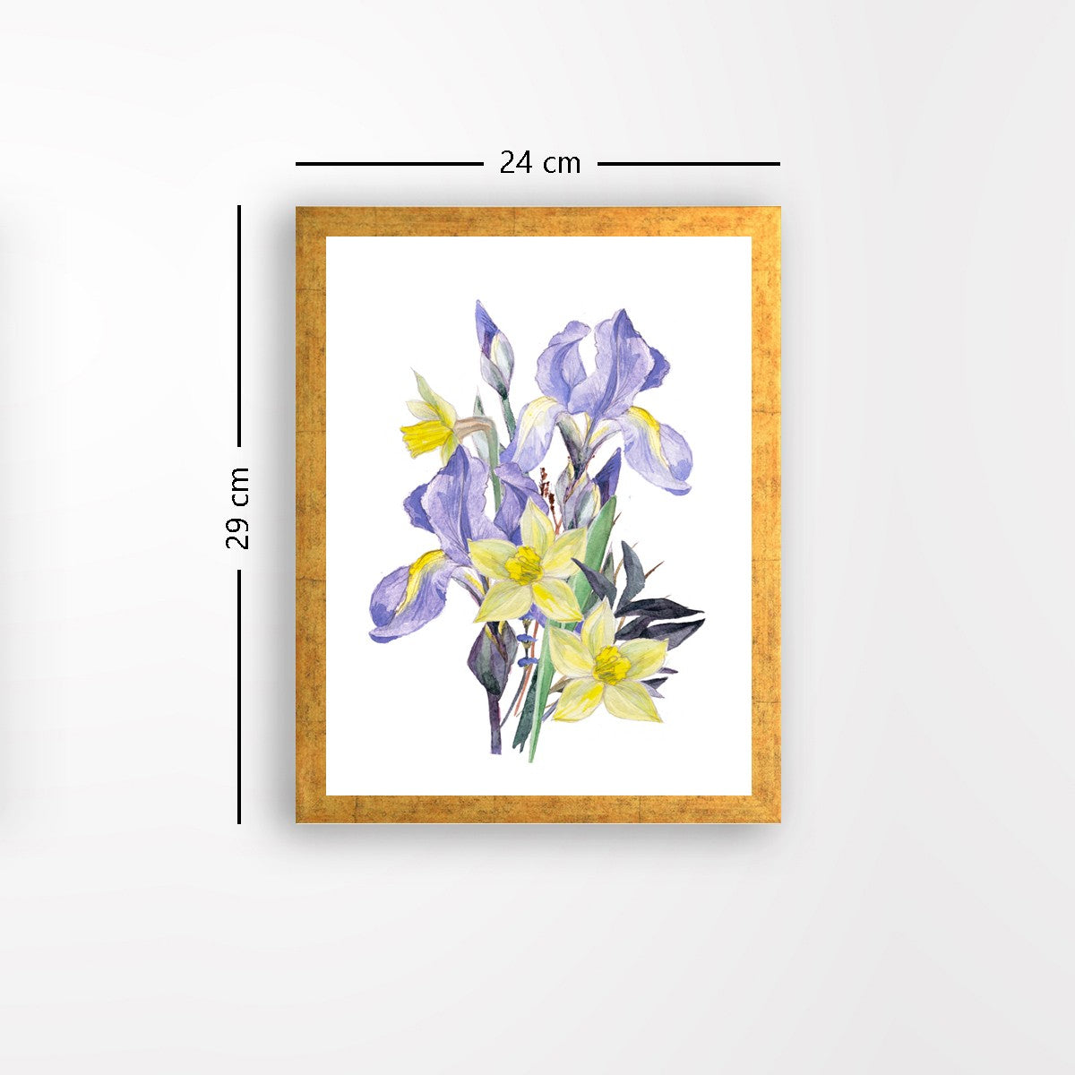 Quadro Decorativo MDF Emoldurado - Arte Multicolor 24x29cm com Moldura de Madeira 2cm