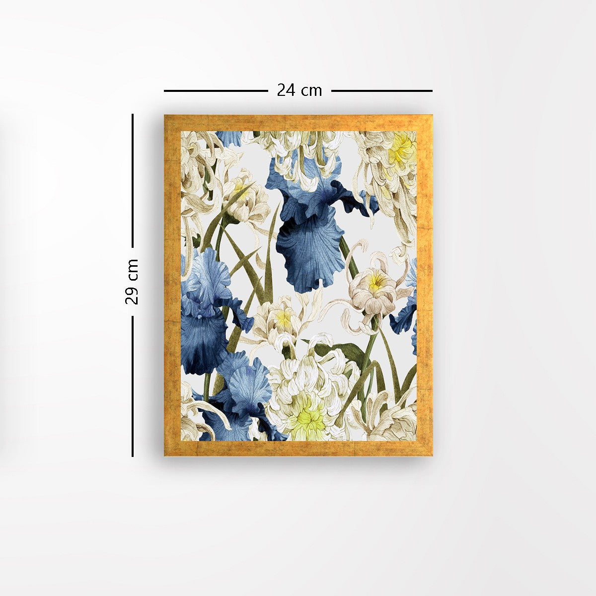 Quadro Decorativo MDF Emoldurado - Arte Multicolor 24x29cm com Moldura de Madeira 2cm