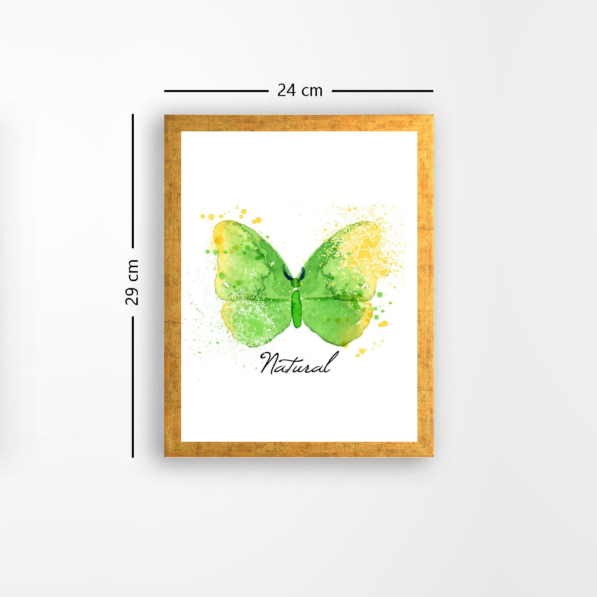 Quadro Decorativo MDF Emoldurado - Arte Multicolor 24x29cm com Moldura de Madeira 2cm