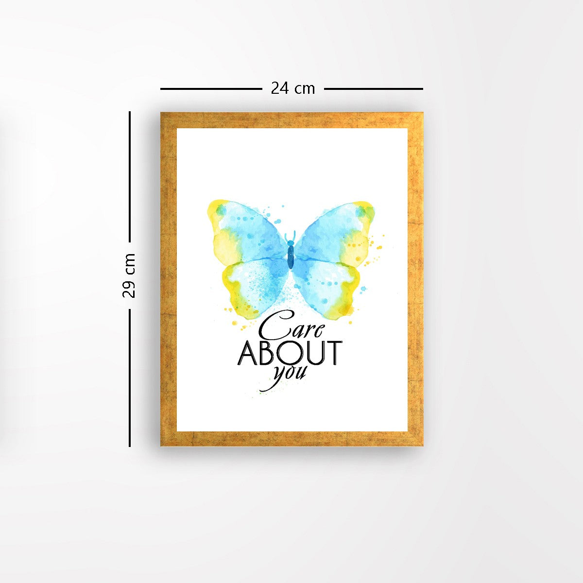 Quadro Decorativo MDF Emoldurado - Arte Multicolor 24x29cm com Moldura de Madeira 2cm