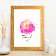 Quadro Decorativo MDF Emoldurado - Arte Multicolor 24x29cm com Moldura de Madeira 2cm