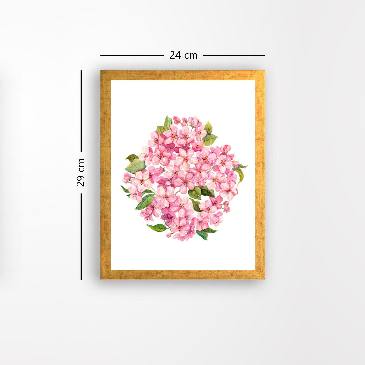 Quadro Decorativo MDF Emoldurado - Arte Multicolor 24x29cm com Moldura de Madeira 2cm