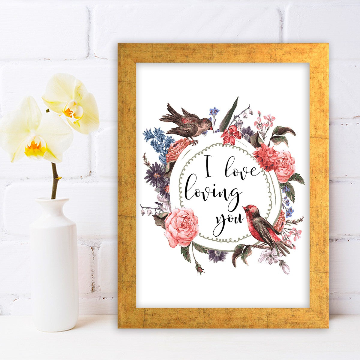 Quadro Decorativo MDF Emoldurado - Arte Multicolor 24x29cm com Moldura de Madeira 2cm