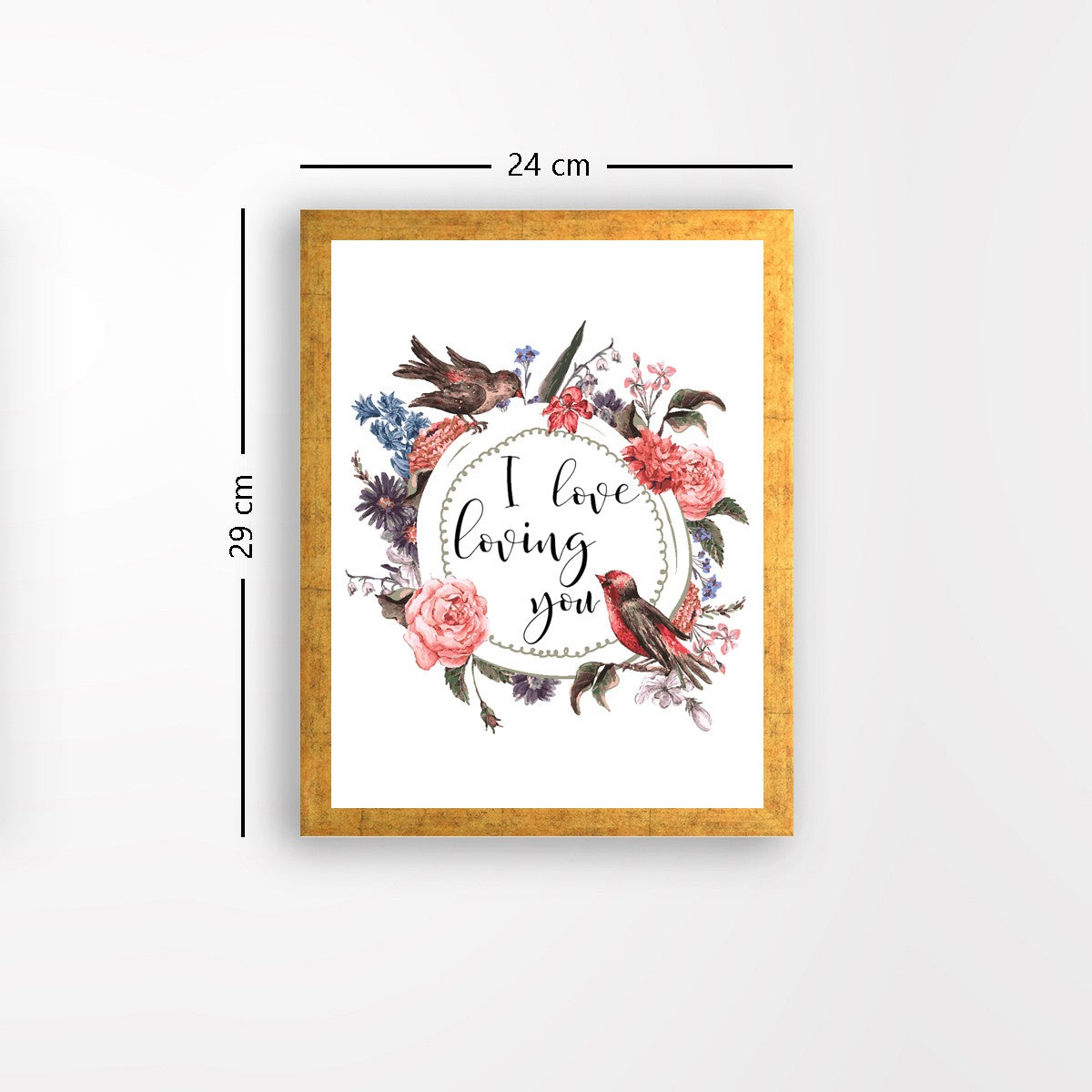 Quadro Decorativo MDF Emoldurado - Arte Multicolor 24x29cm com Moldura de Madeira 2cm