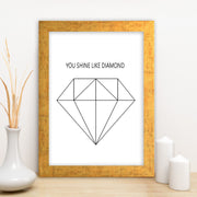 Quadro Decorativo MDF Emoldurado - Arte Multicolor 24x29cm com Moldura de Madeira 2cm