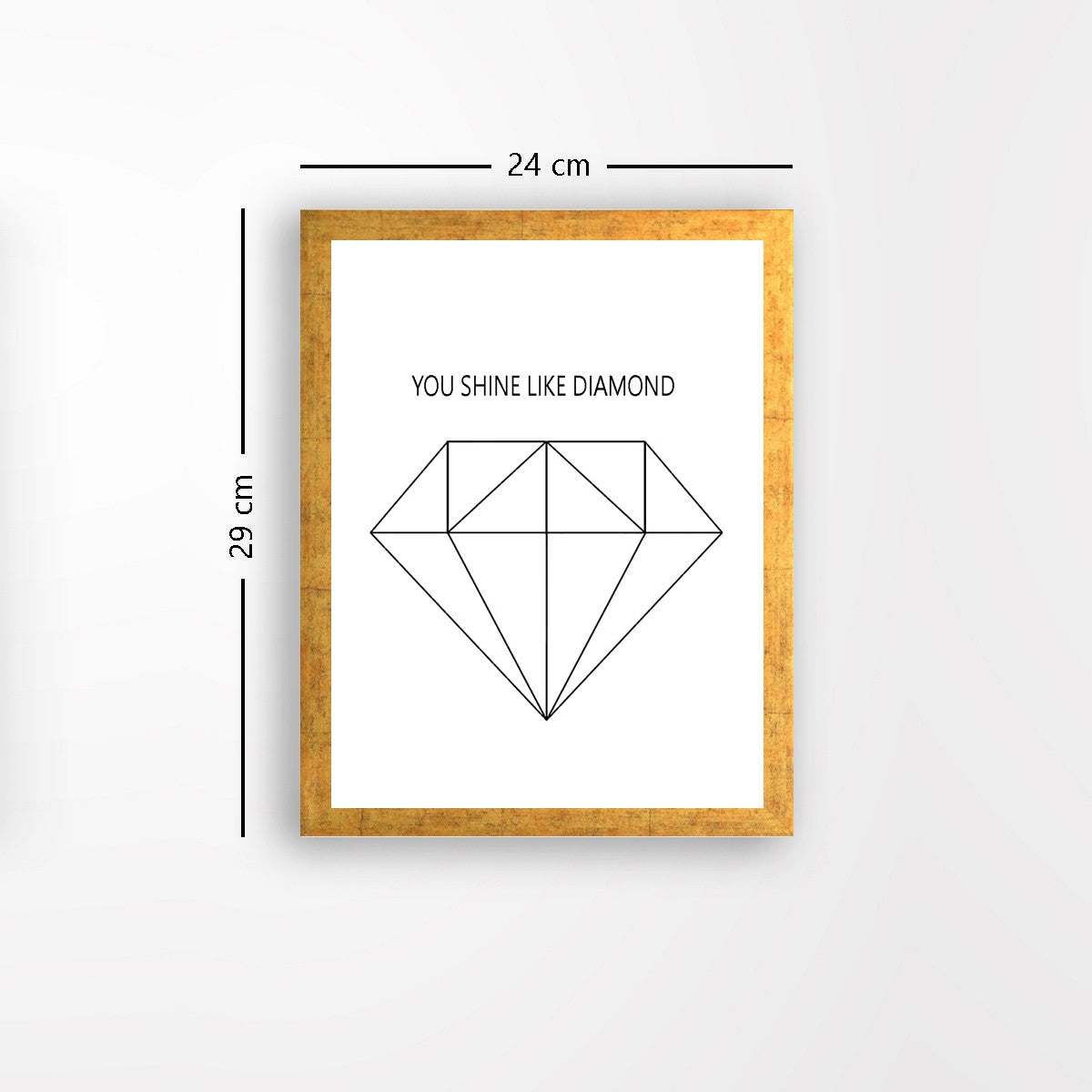 Quadro Decorativo MDF Emoldurado - Arte Multicolor 24x29cm com Moldura de Madeira 2cm