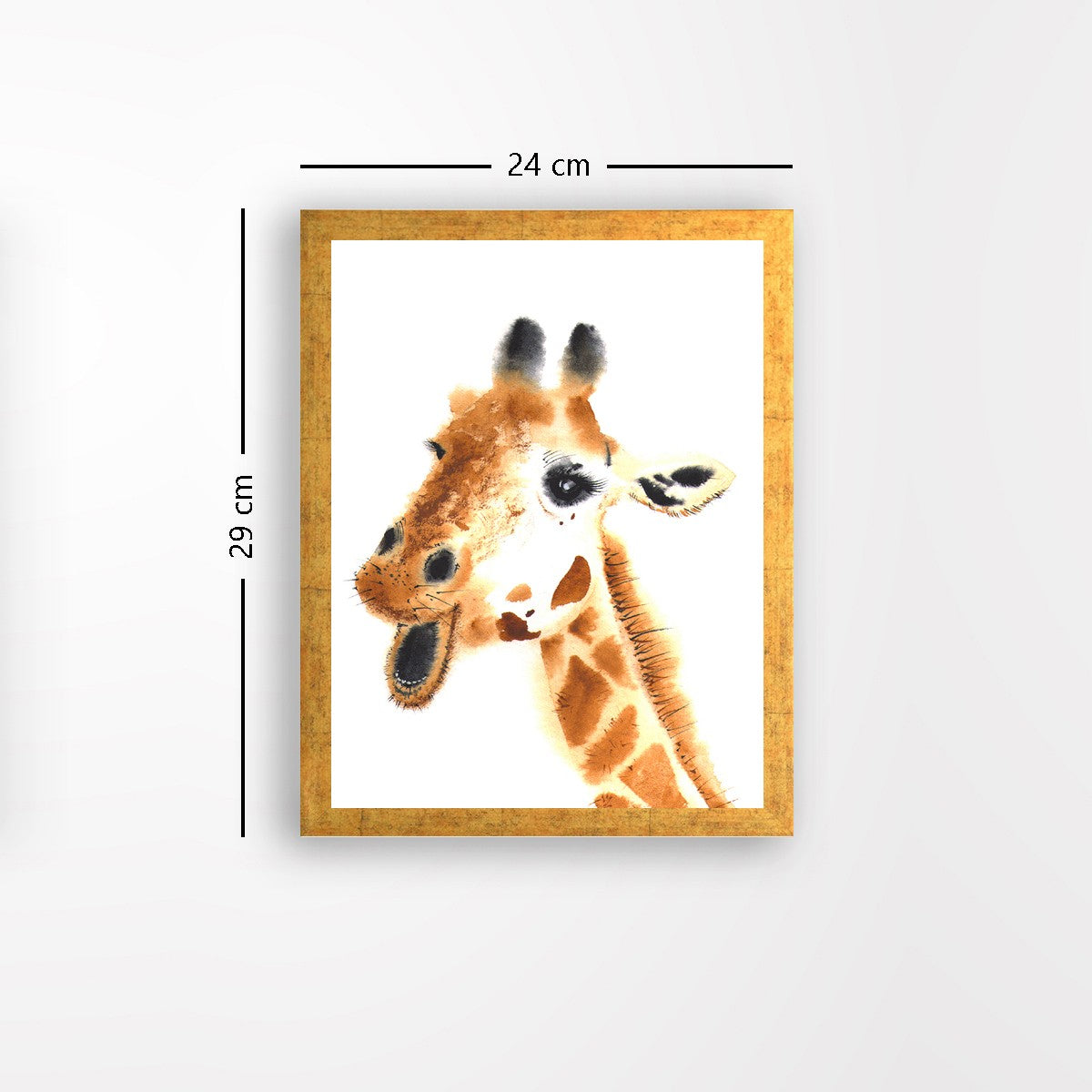 Quadro Decorativo MDF Emoldurado - Arte Multicolor 24x29cm com Moldura de Madeira 2cm