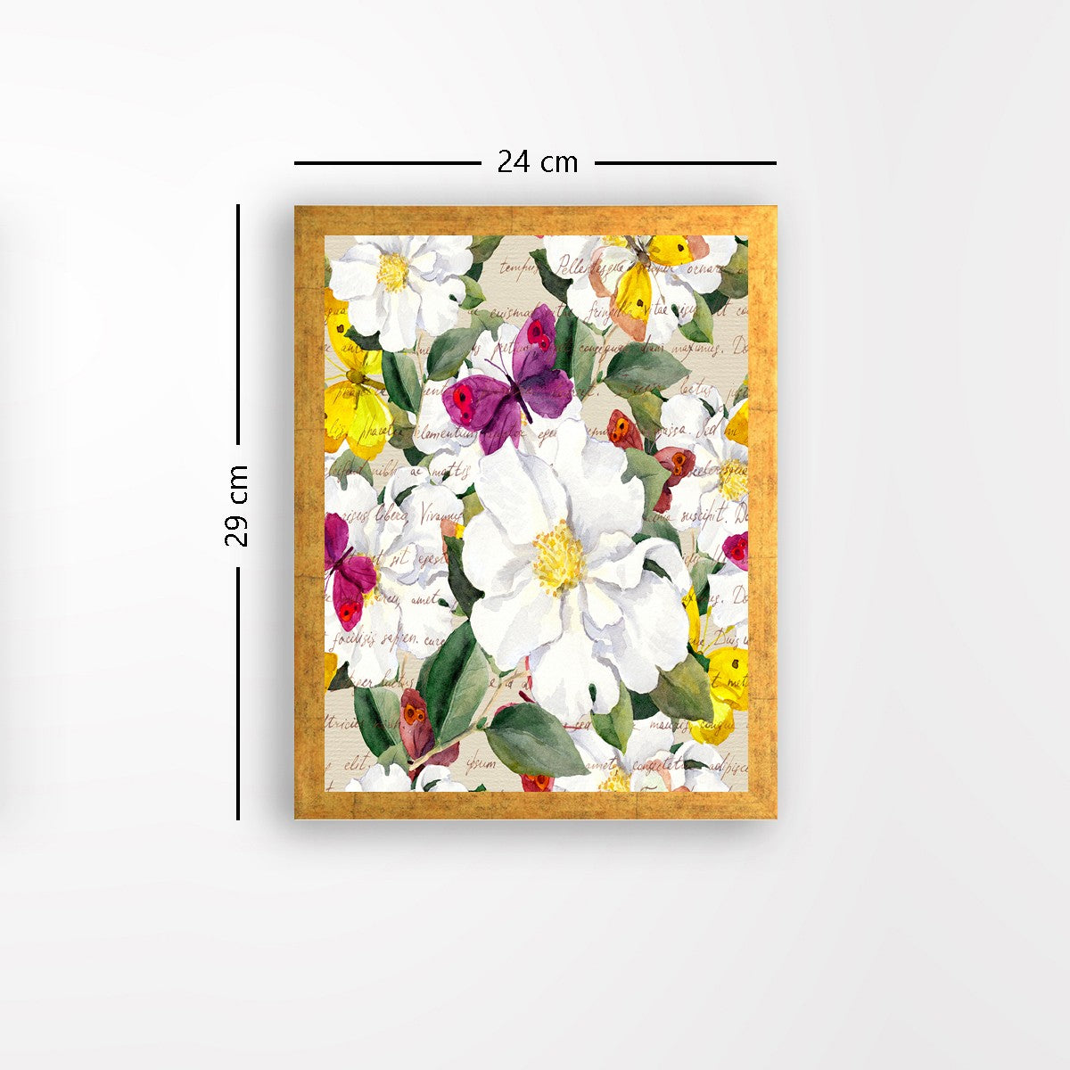 Quadro Decorativo MDF Emoldurado - Arte Multicolor 24x29cm com Moldura de Madeira 2cm