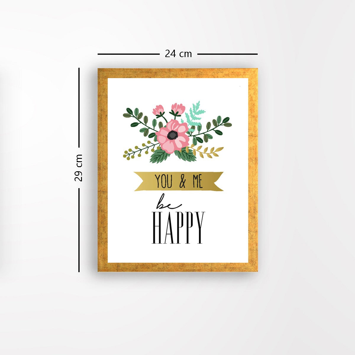 Quadro Decorativo MDF Emoldurado - Arte Multicolor 24x29cm com Moldura de Madeira 2cm