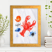 Quadro Decorativo MDF Emoldurado - Arte Multicolor 24x29cm com Moldura de Madeira 2cm