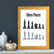 Quadro Decorativo MDF Emoldurado - Arte Multicolor 24x29cm com Moldura de Madeira 2cm