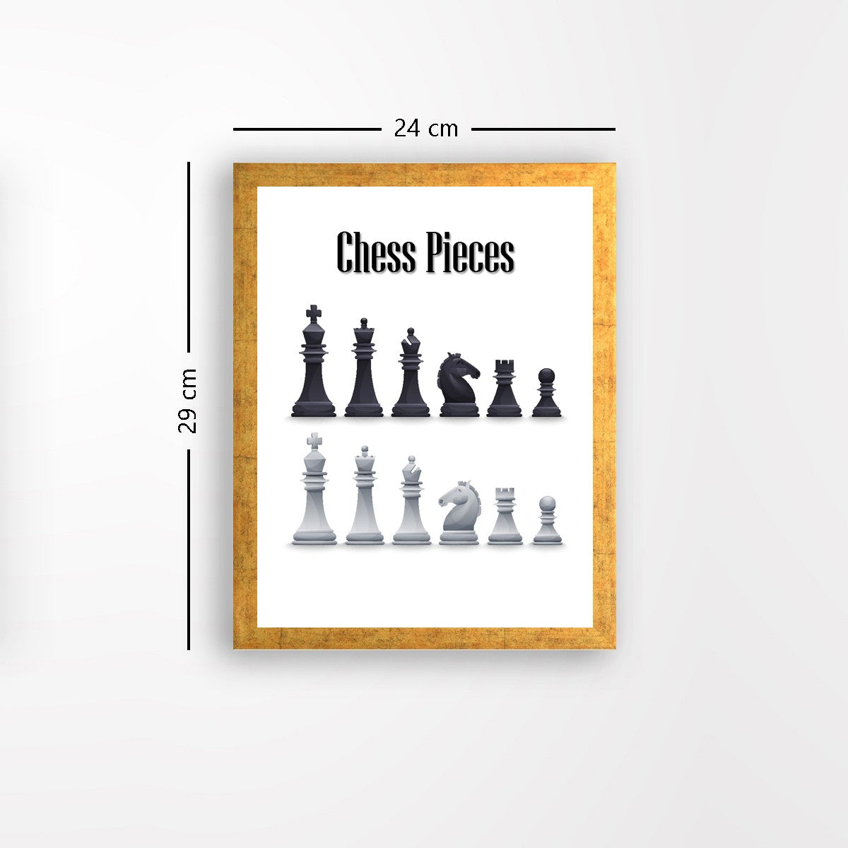 Quadro Decorativo MDF Emoldurado - Arte Multicolor 24x29cm com Moldura de Madeira 2cm