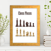 Quadro Decorativo MDF Emoldurado - Arte Multicolor 24x29cm com Moldura de Madeira 2cm