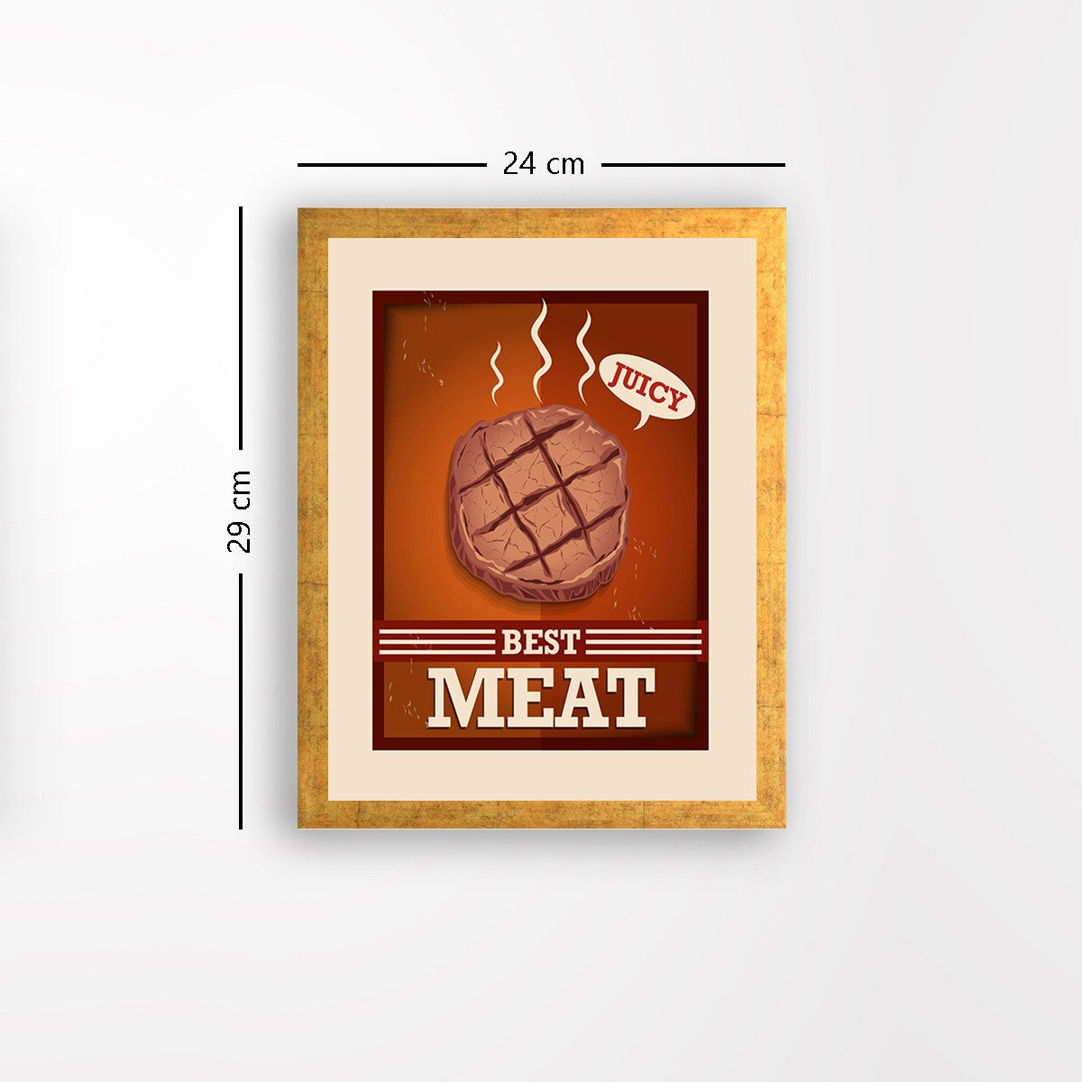 Quadro Decorativo MDF Emoldurado - Arte Multicolor 24x29cm com Moldura de Madeira 2cm