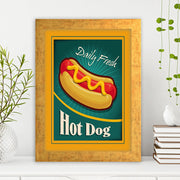 Quadro Decorativo MDF Emoldurado - Arte Multicolor 24x29cm com Moldura de Madeira 2cm