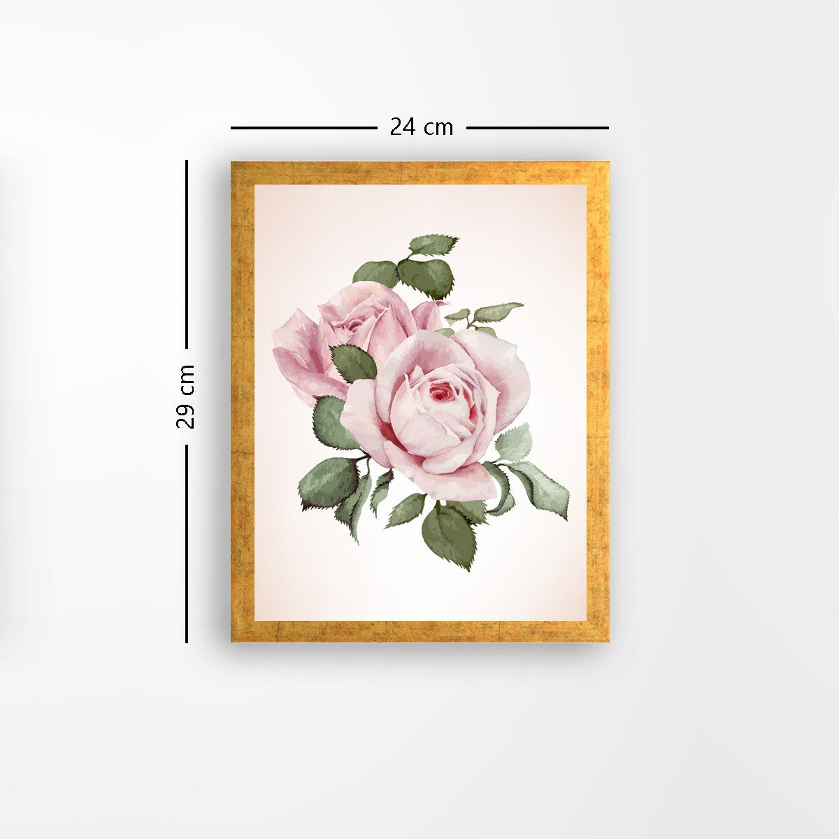 Quadro Decorativo MDF Emoldurado - Arte Multicolor 24x29cm com Moldura de Madeira 2cm