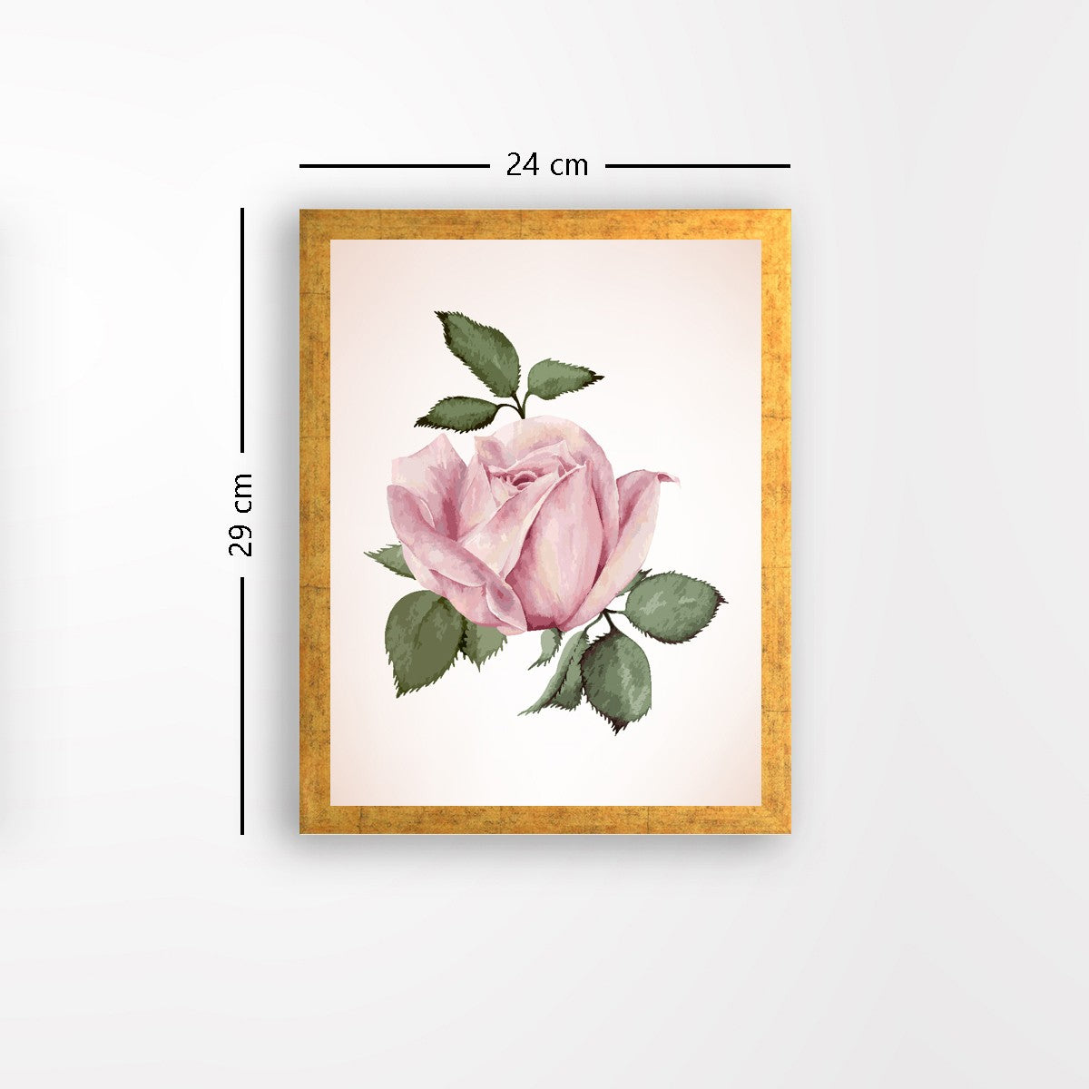 Quadro Decorativo MDF Emoldurado - Arte Multicolor 24x29cm com Moldura de Madeira 2cm